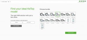 Keba configuratore soluzioni HMI dispositivi KeTop