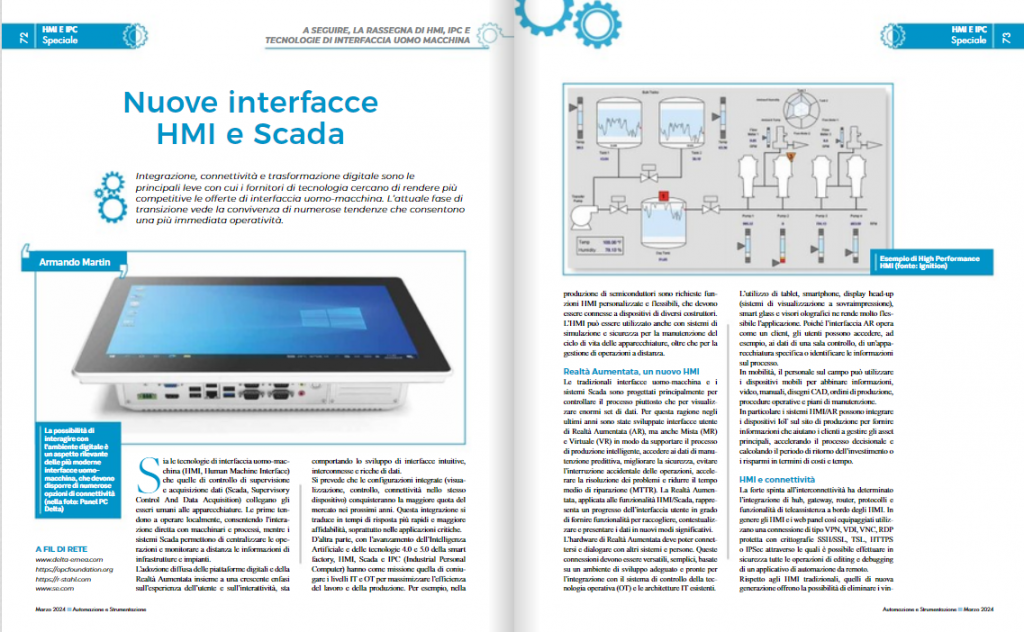 Nuove interfacce HMI e Scada - Automazione Plus