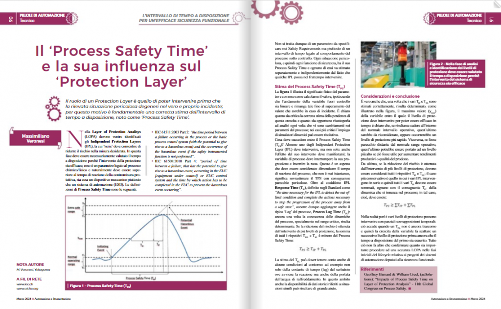 Il process safety time e la sua influenza sul protection layer